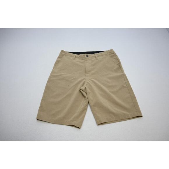 Volcom Hybrid Board Shorts Tan Golf Surf & Turf Athletic Water Mens Size 30 - Picture 2 of 7
